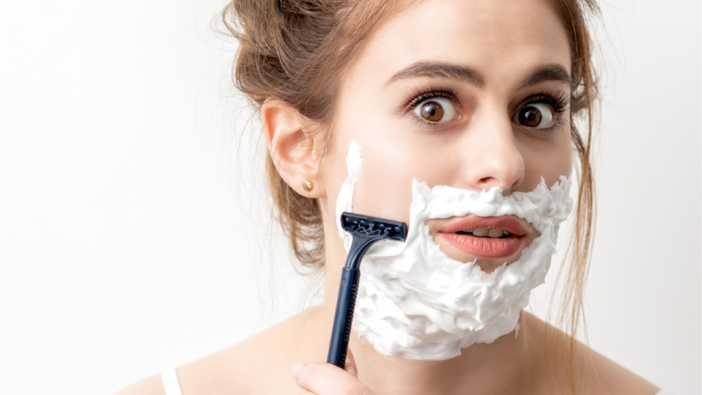 woman-shaving-her-face-1-1024x576